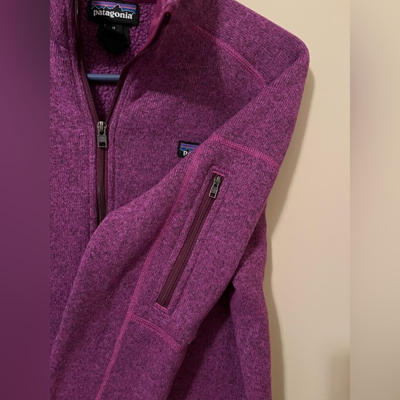 PATAGONIA Women's Better Sweater 1/4-zip Fleece MEDIUM VioletRed - Picture 4 of 11